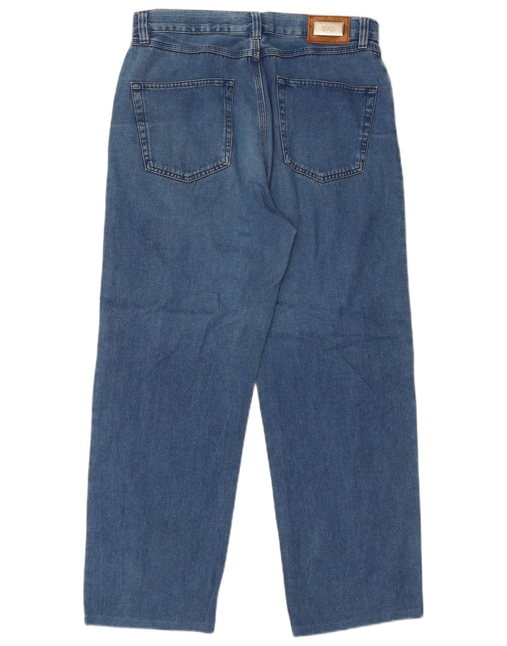 Hugo Boss Jeans reto masculino W34 L28 algodão azul