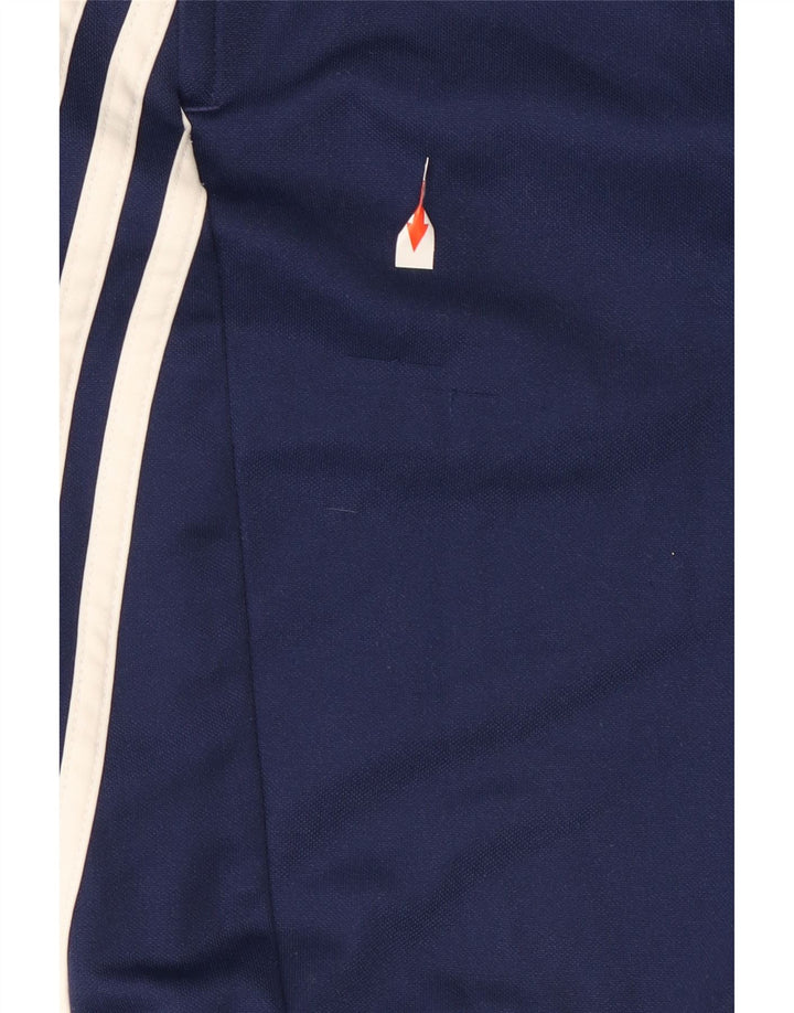 Calça de treino masculina Adidas Climalite pequena azul marinho poliéster