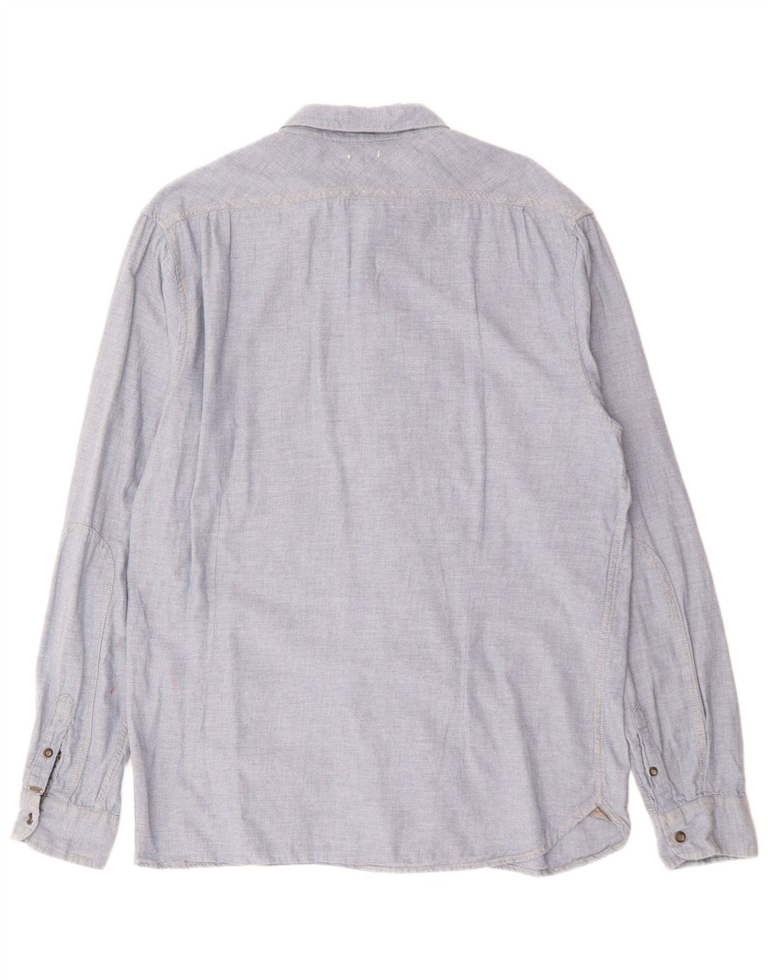 Camisa masculina SCOTCH & SODA de algodão azul médio