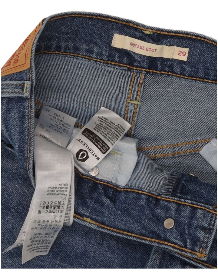 Jeans feminino Levi's Ribcage Bootcut W29 L31 azul algodão