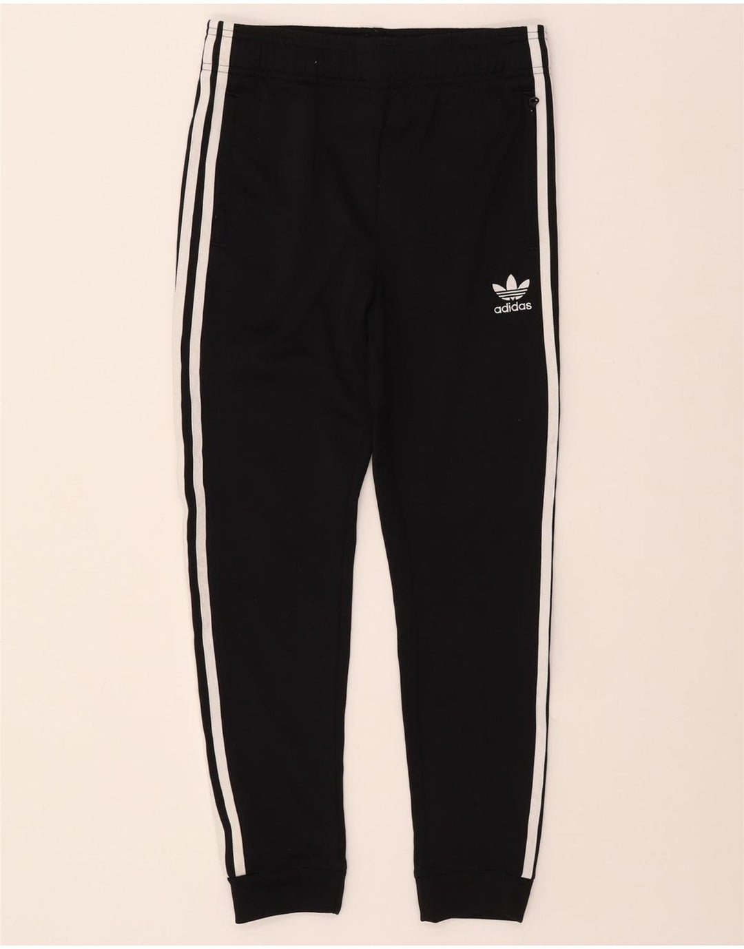 Calças de treino ADIDAS Meninos Joggers 11-12 Anos Preto Poliéster