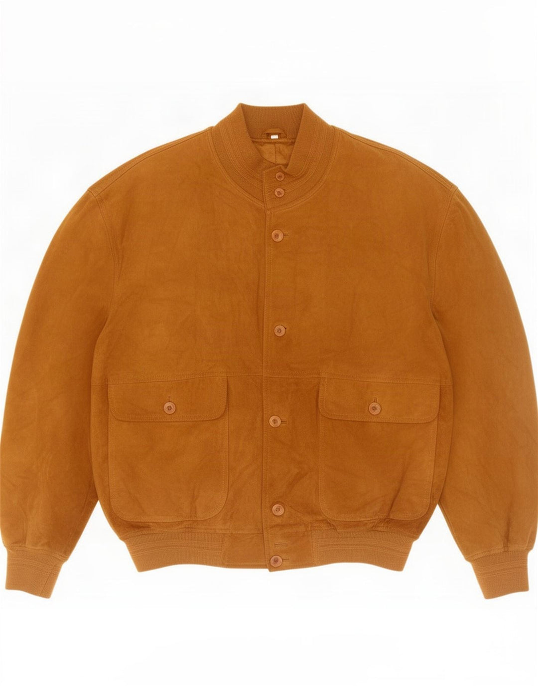 Jaqueta masculina vintage de camurça IT 54 2XL couro marrom
