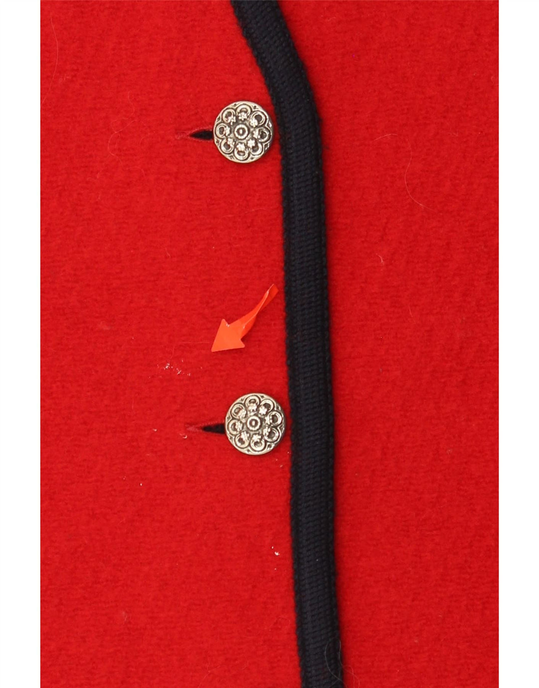 Suéter cardigã feminino sem mangas VINTAGE Reino Unido 14 vermelho médio