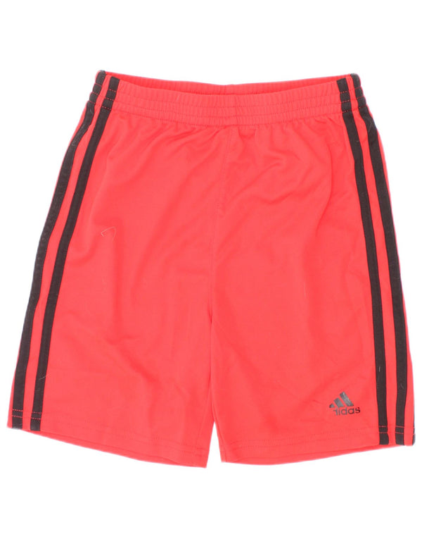 Shorts esportivos femininos Adidas 5-6 anos poliéster vermelho