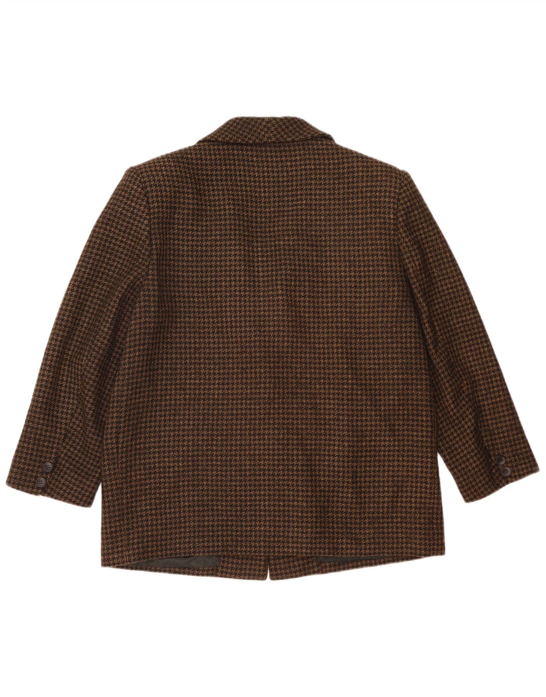 Blazer feminino vintage com 2 botões soltos IT 48 XL preto Houndstooth