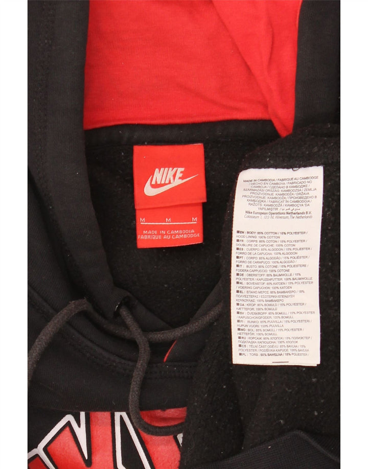 Suéter Nike masculino Air Graphic com capuz médio algodão preto