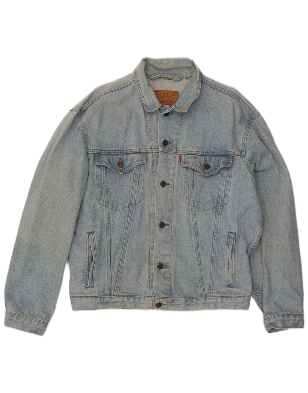 Jaqueta jeans masculina Levi's UK 38 azul médio