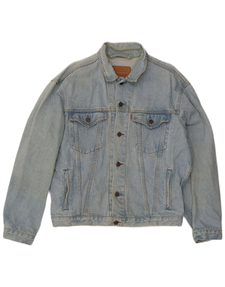 Jaqueta jeans masculina Levi's UK 38 azul médio