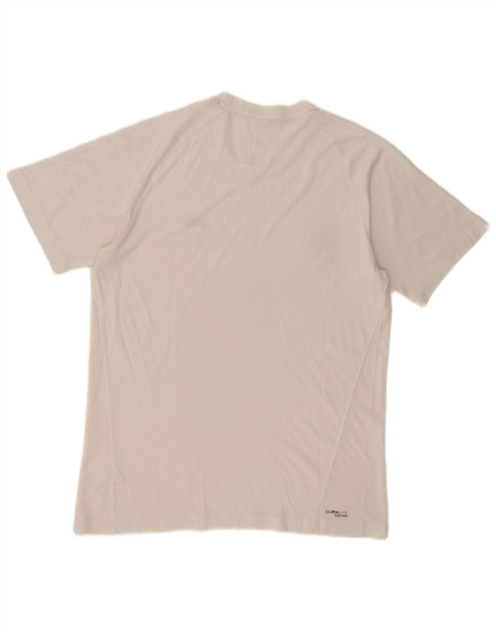 Adidas Mens Clima 365 Camiseta Top Médio Algodão Branco