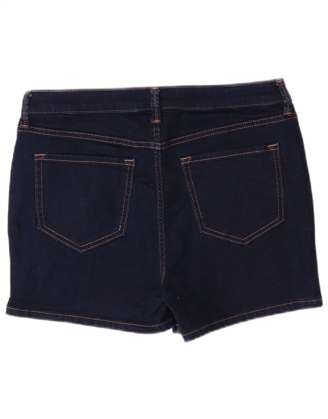 Shorts jeans feminino MARKS & SPENCER Reino Unido 12 médio W30 algodão azul marinho