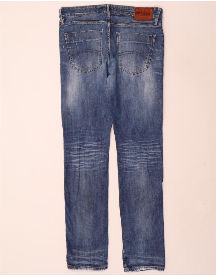 TOMMY HILFIGER Masculino Jeans Slim Distressed W32 L34 Azul Algodão