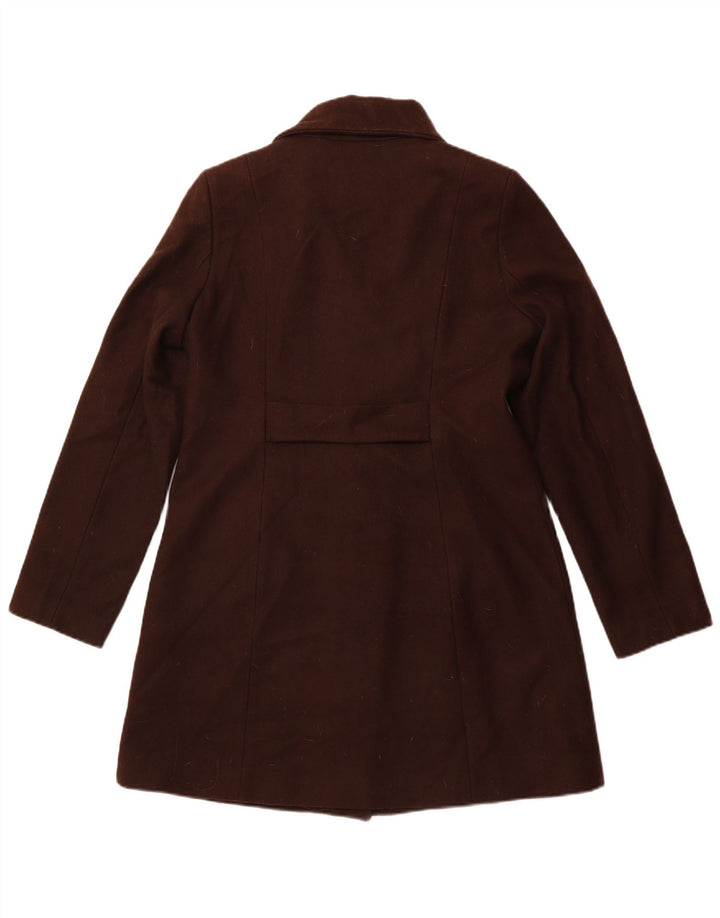 Sobretudo feminino MOSSIMO UK 16 grande lã marrom