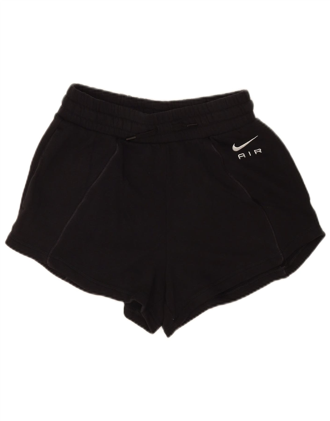 Shorts esportivos femininos Nike UK 10 pequeno algodão preto