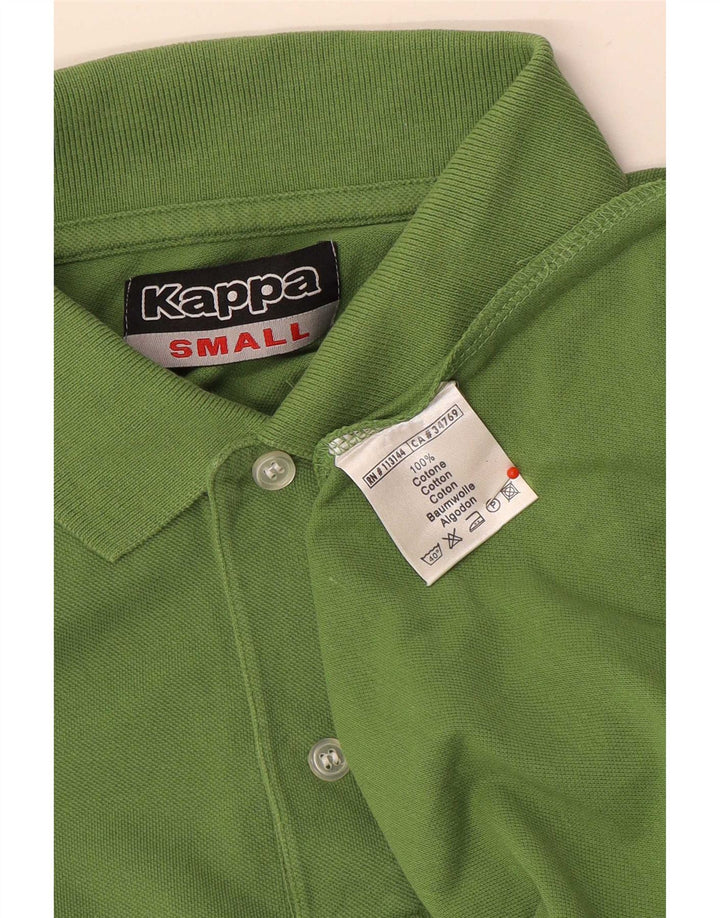Camisa polo masculina Kappa pequena algodão verde