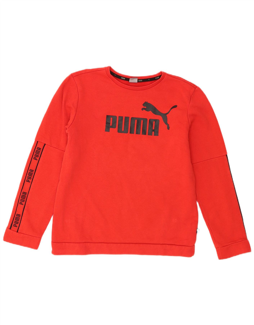 Puma Meninos Graphic Sweatshirt Jumper 15-16 Anos Algodão Vermelho