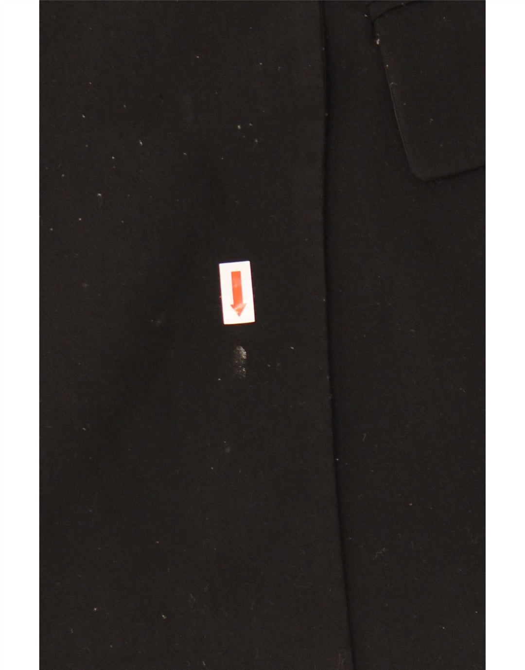 Jaqueta blazer feminina ZARA com peito duplo Reino Unido 10 poliéster preto pequeno