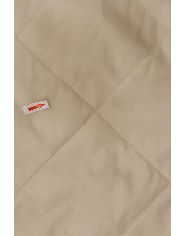 Colete acolchoado grande feminino Maul UK 6 XS off white poliamida