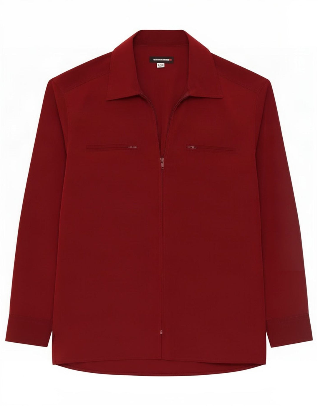 Camisa masculina Specchio média Borgonha