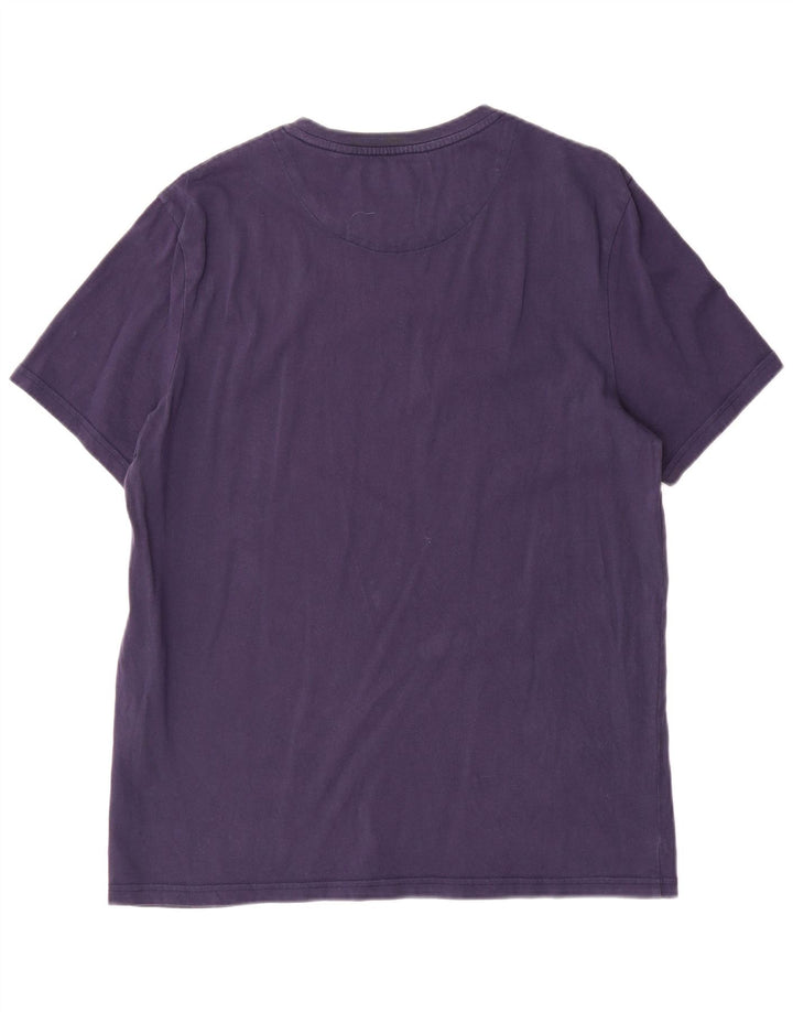 Camiseta masculina LYLE & SCOTT grande algodão azul marinho