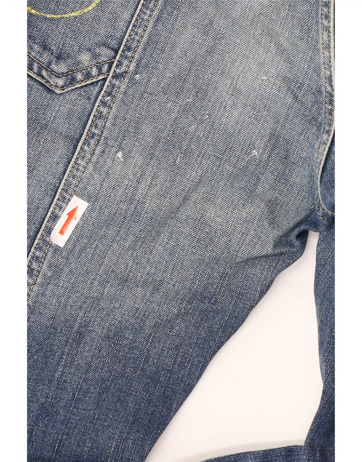 Jeans feminino vintage bootcut W28 L31 azul marinho