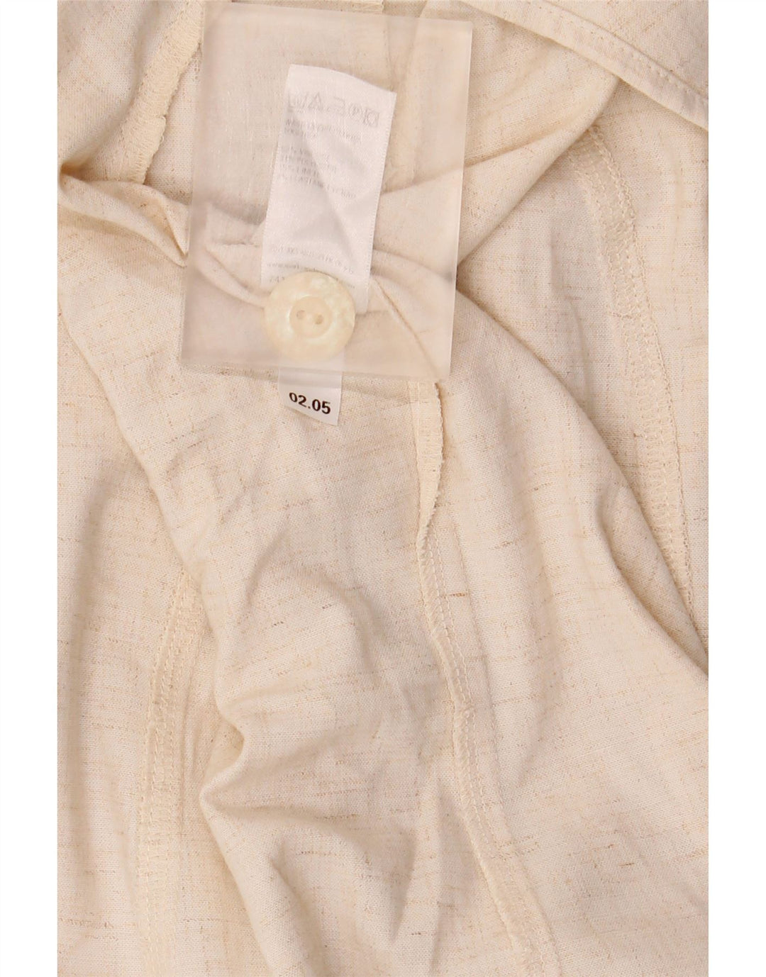 Jaqueta blazer feminina Marks & Spencer com 4 botões Reino Unido 16 grande bege viscose