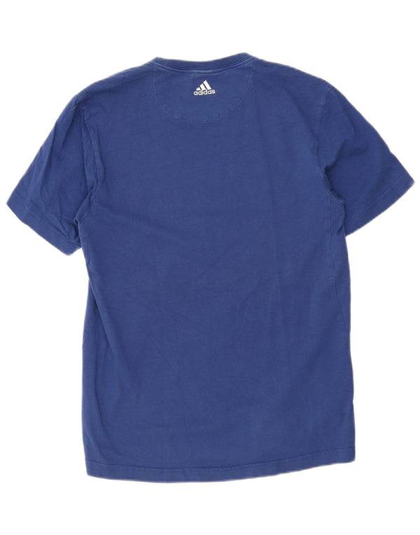 Camiseta Adidas Masculina Graphic Top Pequeno Algodão Azul