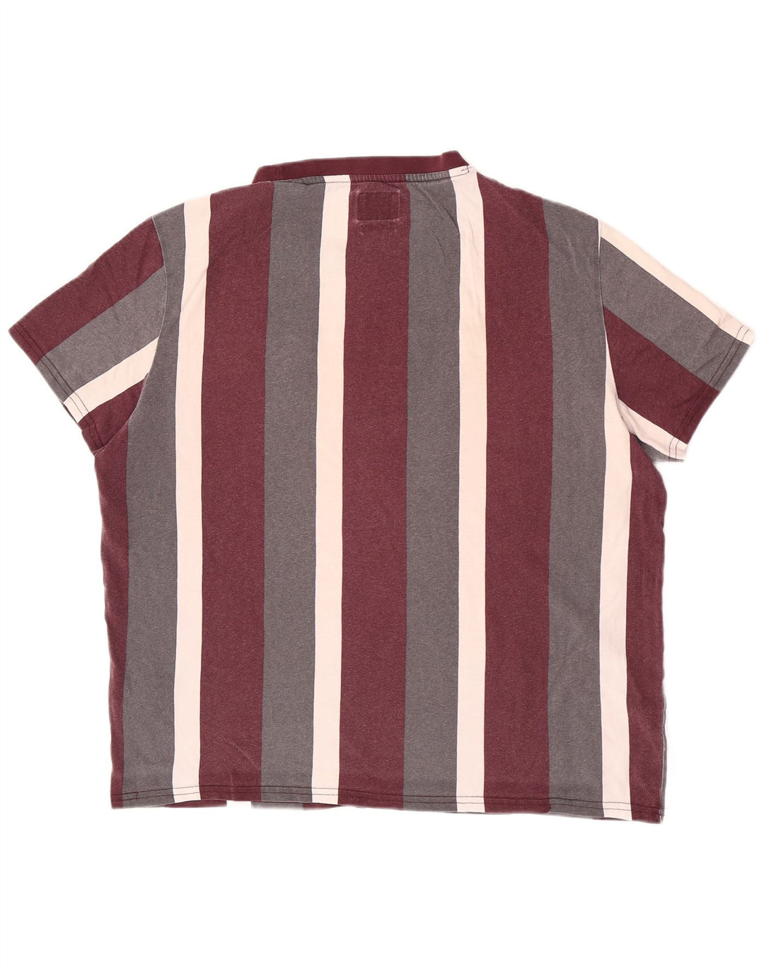 Camiseta masculina Guess Regular Fit com estampa gráfica média listrada multicolorida
