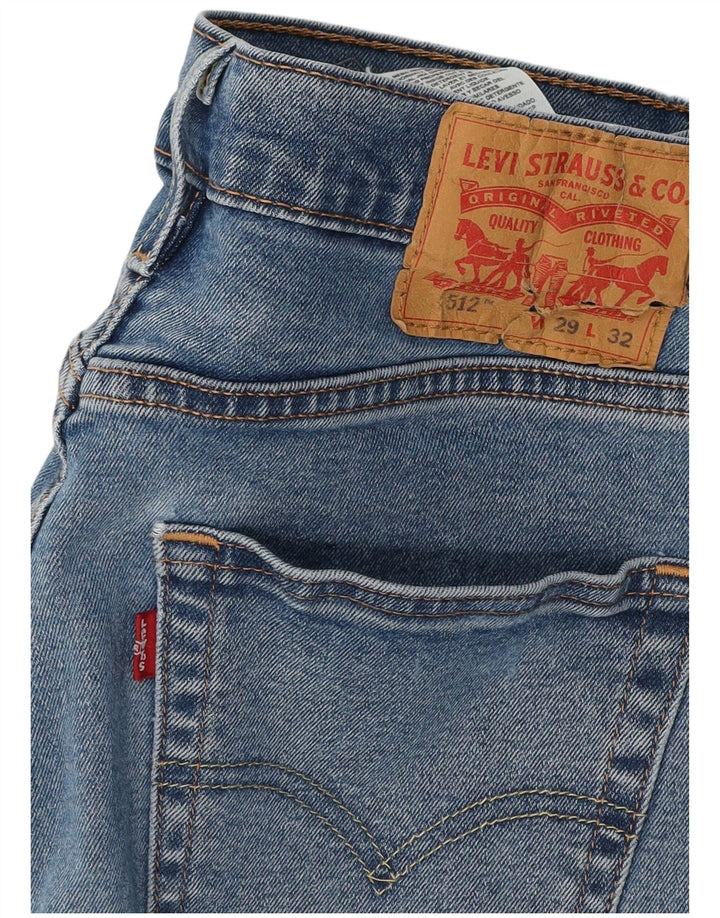 Calça jeans masculina Levi's 512 Slim Tapered W29 L29 azul algodão