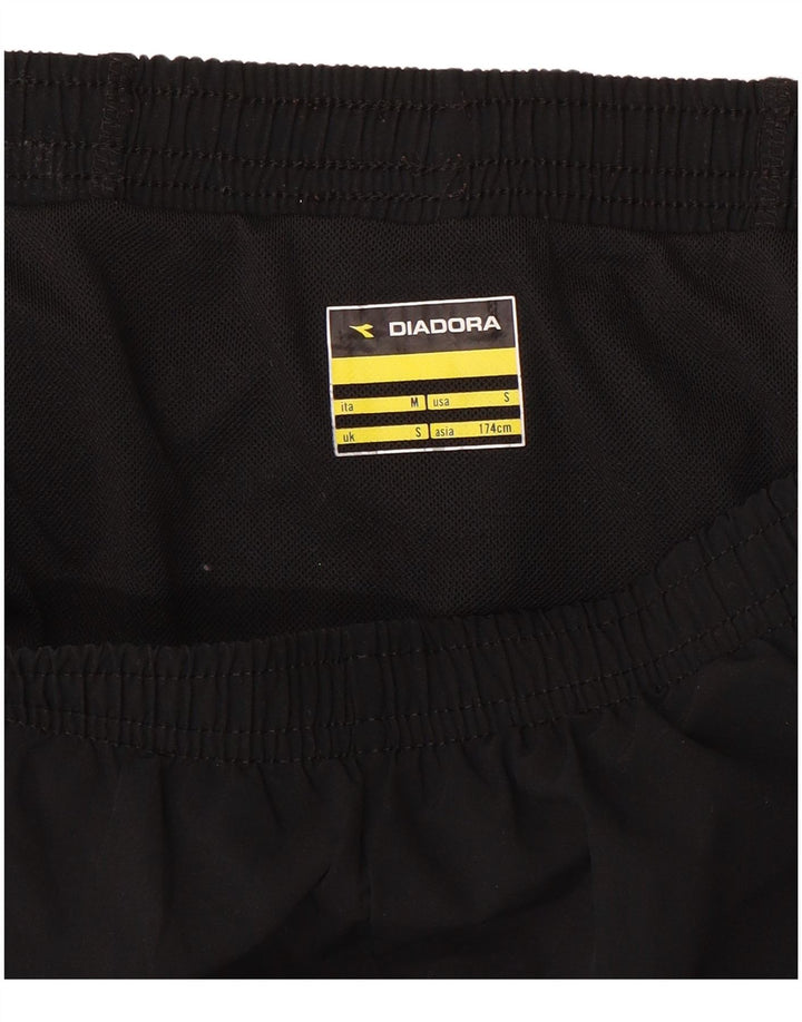 Shorts esportivos femininos Diadora UK 10 pequenos pretos
