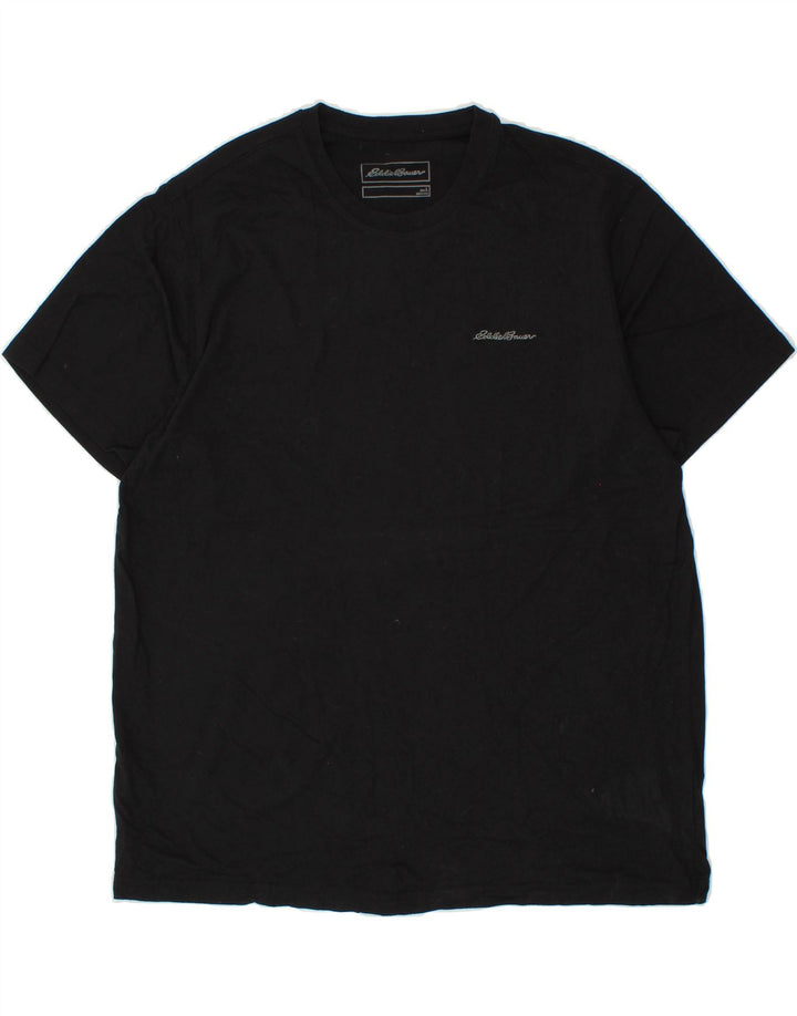 EDDIE BAUER Mens T-Shirt Top Large Black Cotton Vintage Eddie Bauer and Second-Hand Eddie Bauer from Messina Hembry 