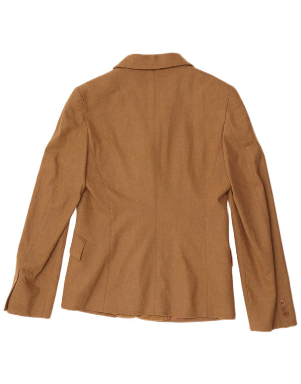 Jaqueta blazer feminina vintage com 3 botões IT 46 grande marrom
