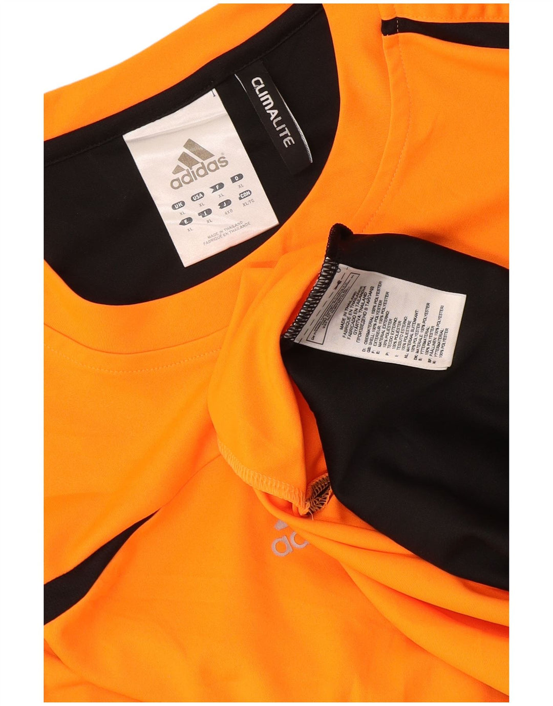 Adidas Mens Climalite Vest Top XL Laranja Colourblock Poliéster