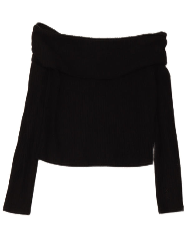 Marks & Spencer Top feminino sem ombros 13-14 anos Viscose preta