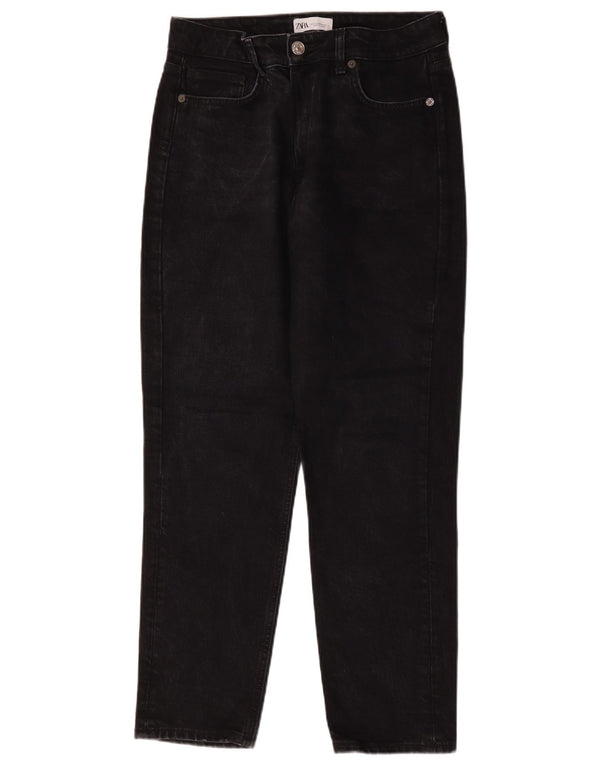 Calça jeans feminina cintura alta Zara EU 42 grande W32 L28 preta