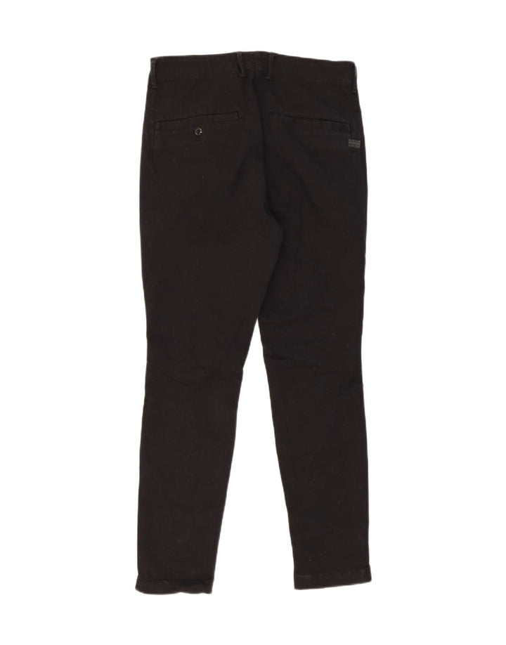 G-STAR Womens Slim Casual Trousers W30 L30 Black Cotton Vintage G-Star and Second-Hand G-Star from Messina Hembry 