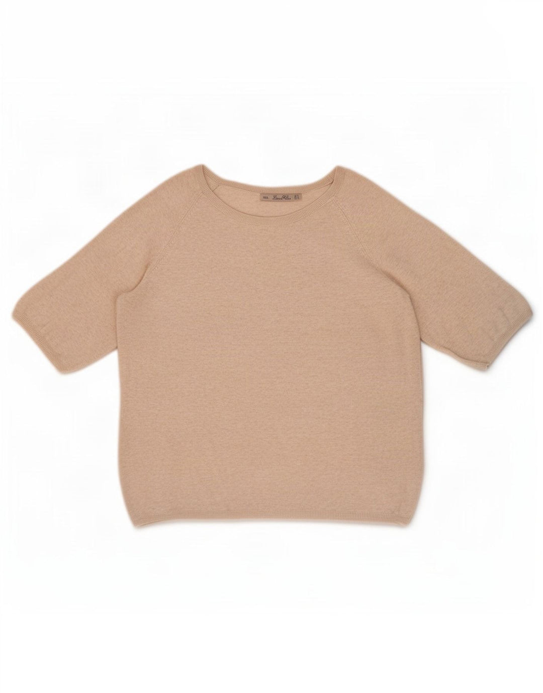 Zara blusa feminina oversized top UK 10 pequena bege