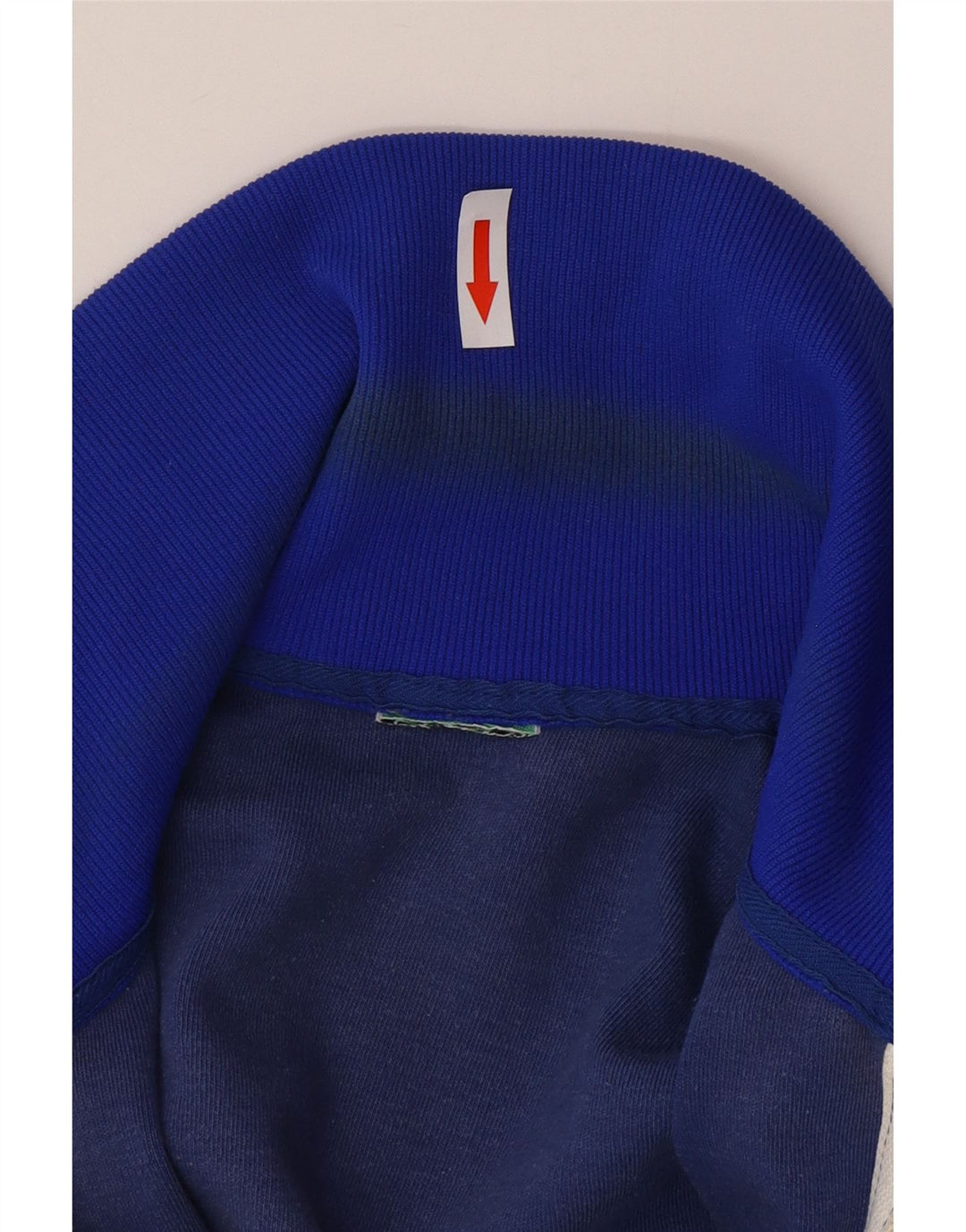 Jaqueta vintage masculina de agasalho grande azul