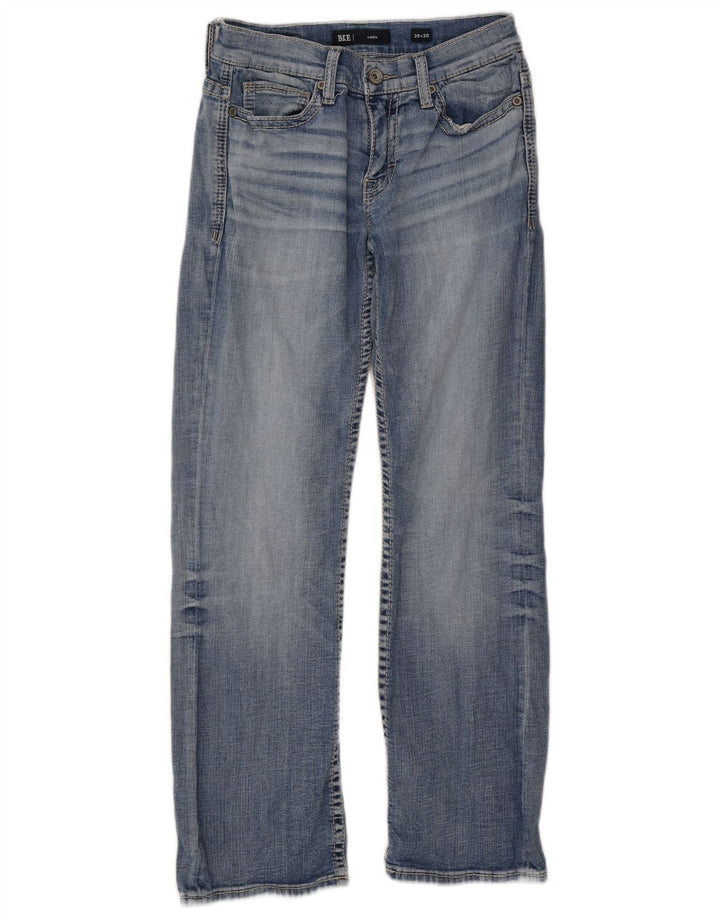 BKE Jeans feminino Aiden Straight W28 L30 algodão azul