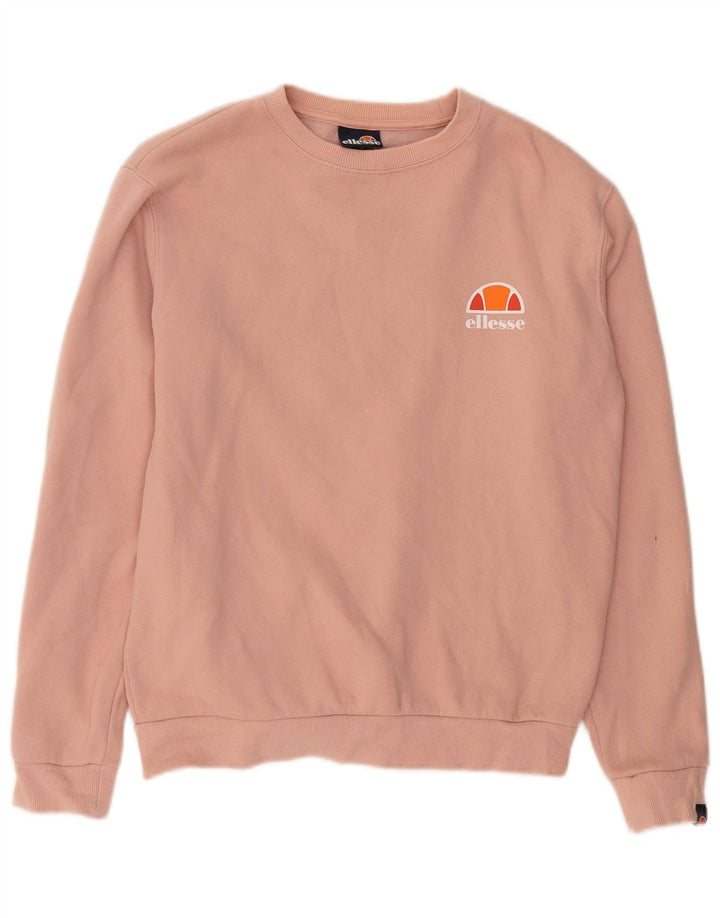 Ellesse moletom oversized feminino Reino Unido 10 pequeno algodão rosa