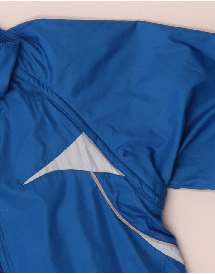 Jaqueta de chuva feminina Nike UK 10/12 médio azul colorblock poliéster