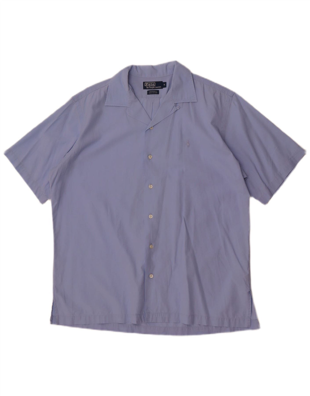 Polo Ralph Lauren Camisa masculina de manga curta azul médio algodão