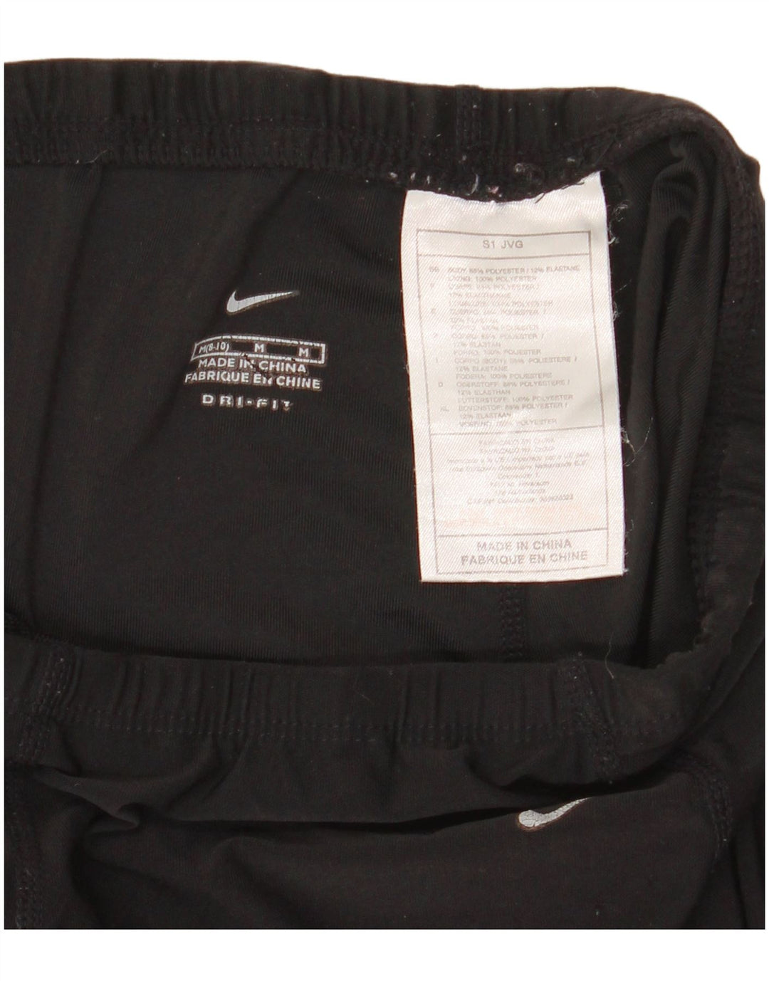 Leggings femininos Nike US 8/10 poliéster preto médio
