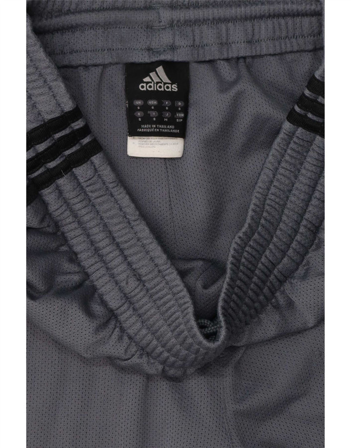 Shorts esportivos masculinos Adidas pequeno poliéster cinza