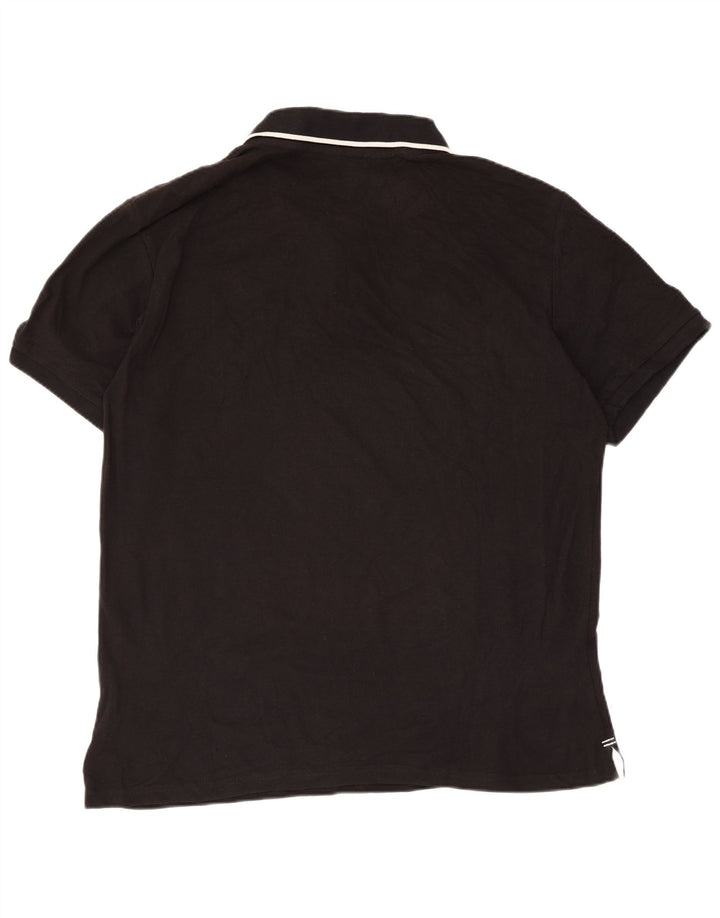 Camisa polo masculina North Sails XL de algodão listrado preto