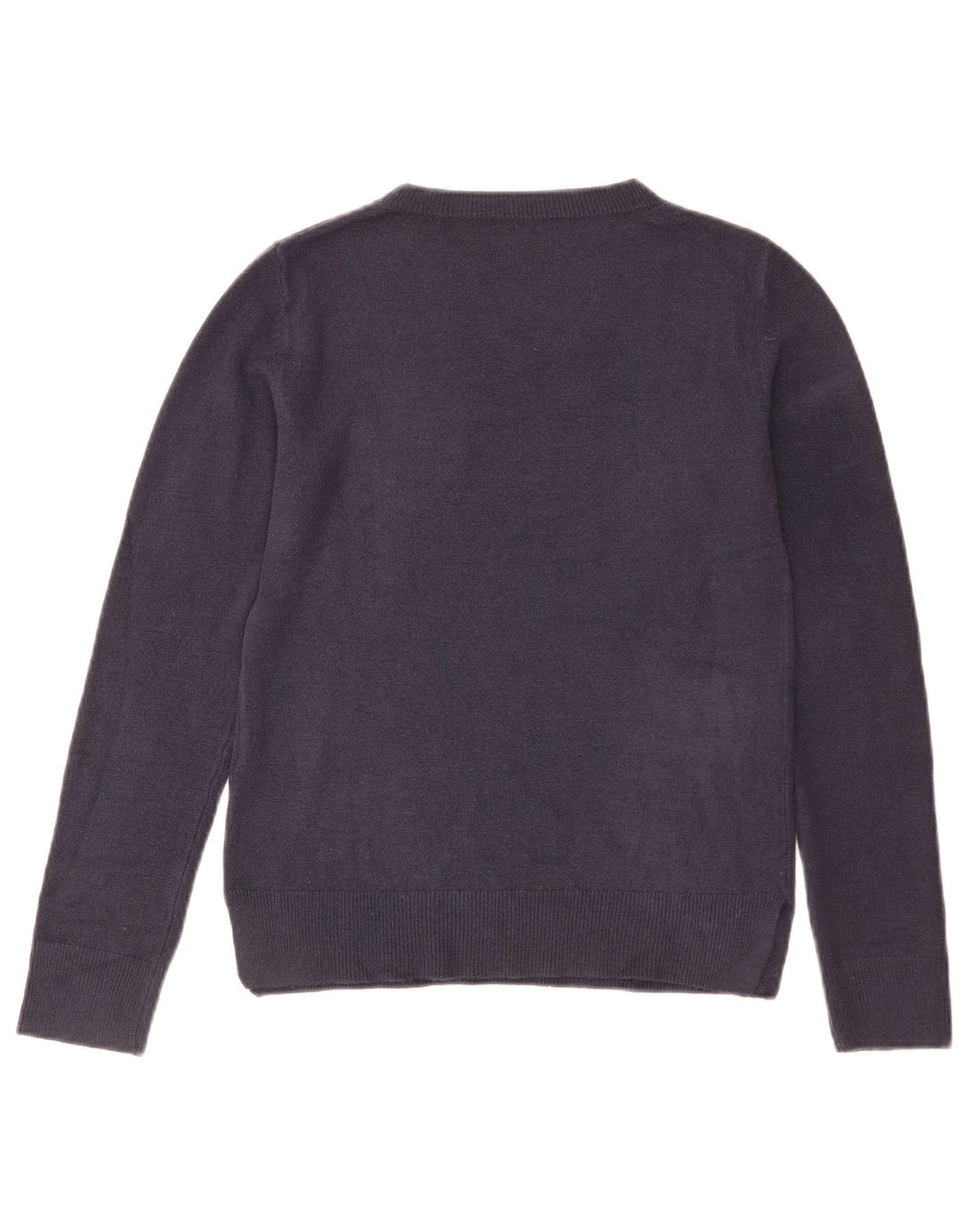 Suéter feminino Marks & Spencer com gola canoa Reino Unido 8 pequeno azul marinho