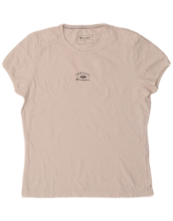 Camiseta feminina Champion Heritage Classics UK 18 XL algodão branco