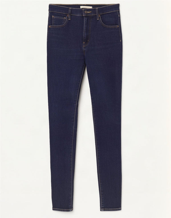 Calça jeans feminina Levi's Mile High Super Skinny W29 L32 azul marinho algodão