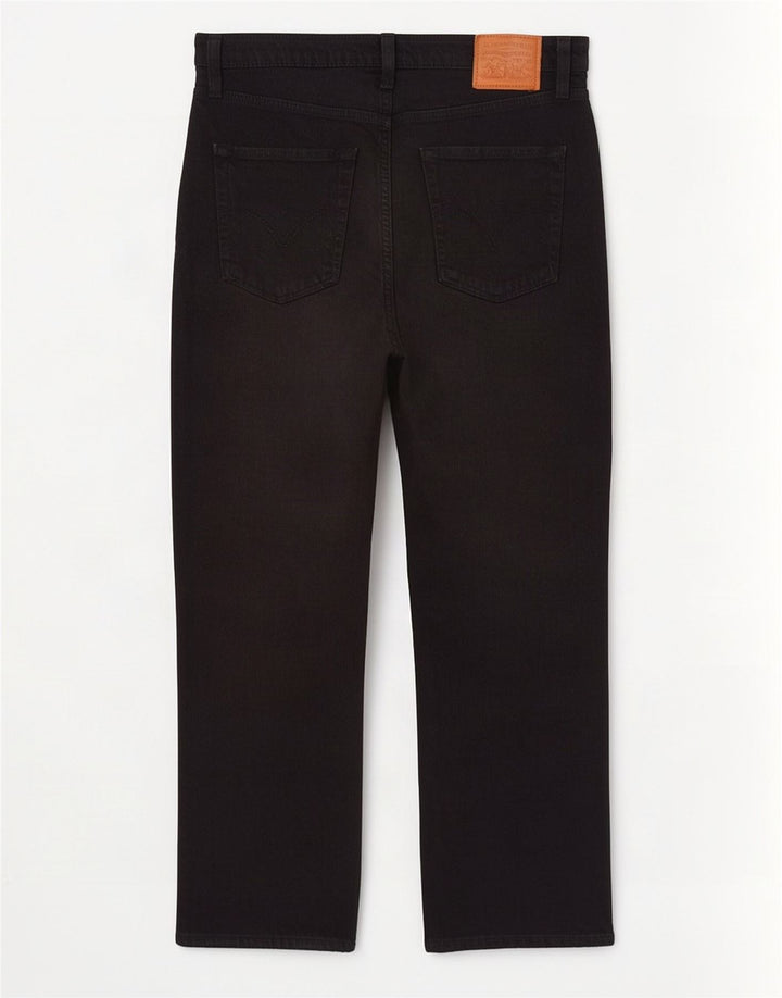 Jeans feminino Levi's Ribcage Straight W29 L27 algodão preto
