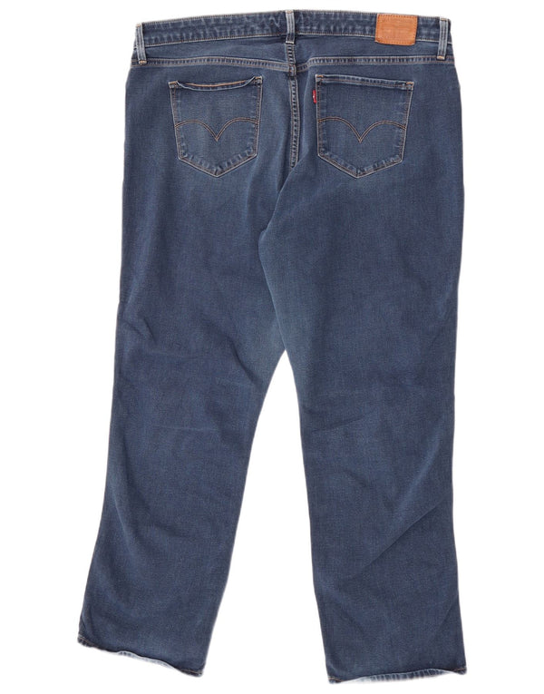 Levi's Womens 314 Shaping Straight Jeans US 20 3XL W40 L30 Blue Cotton