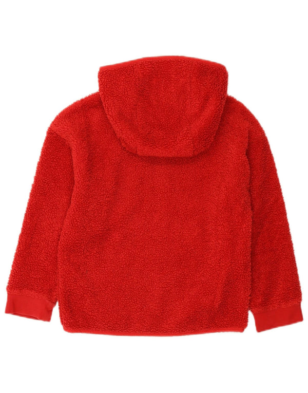 Suéter Nike feminino Fleece Zip com capuz 7-8 anos XS vermelho poliéster